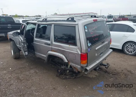 2000 Jeep Cherokee Sport из США, поврежденный, VIN 1J4FF48S3YL123298